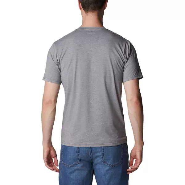imageColumbia Mens Sun Trek Short Sleeve Graphic TeeCity Grey HeatherH2o Fanatic Graphic