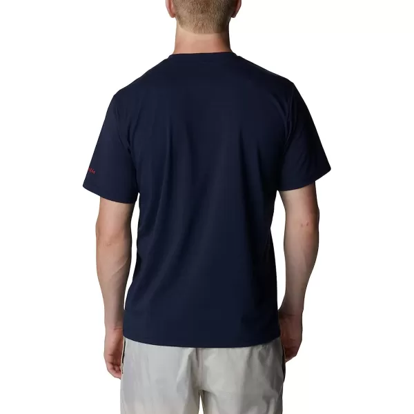 imageColumbia Mens Sun Trek Short Sleeve Graphic TeeCollegiate NavyAll for Outdoors Graphi