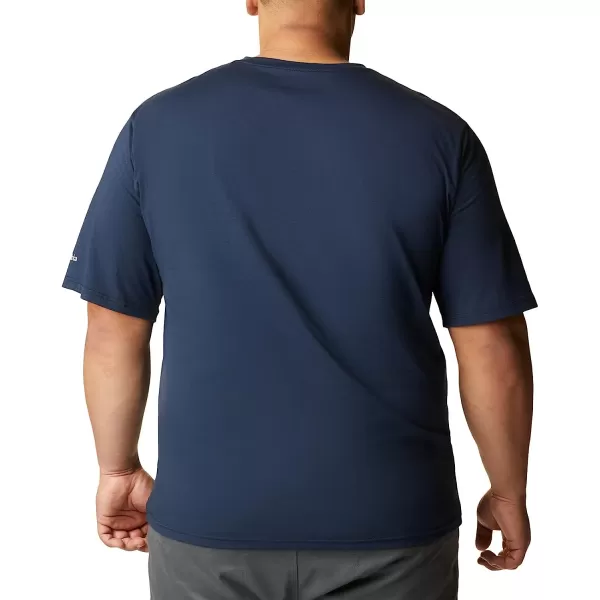 imageColumbia Mens Sun Trek Short Sleeve Graphic TeeCollegiate NavyTropical Graphic