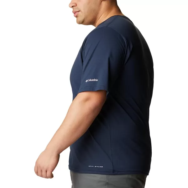 imageColumbia Mens Sun Trek Short Sleeve Graphic TeeCollegiate NavyTropical Graphic
