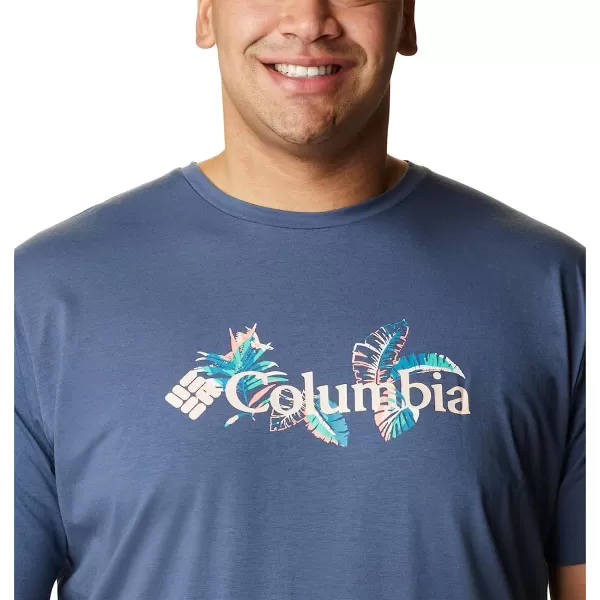 imageColumbia Mens Sun Trek Short Sleeve Graphic TeeDark MountainTropical Graphic