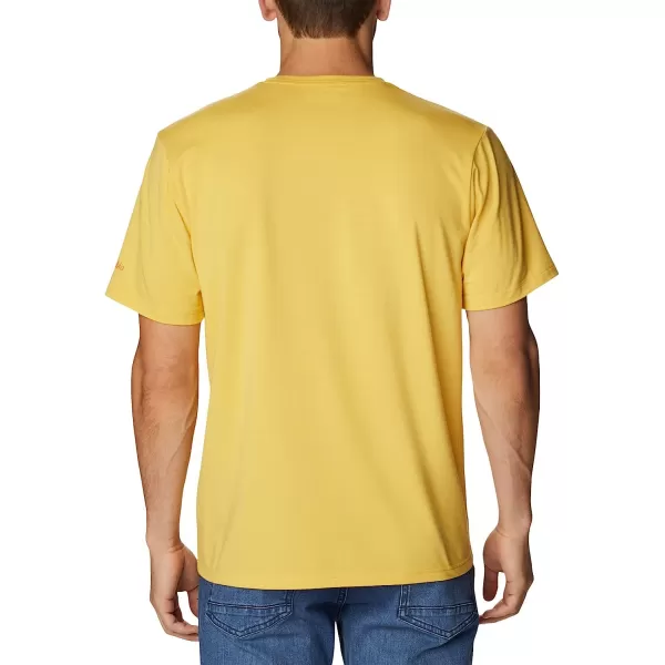 imageColumbia Mens Sun Trek Short Sleeve Graphic TeeGolden NuggetStippled Scene Graphic