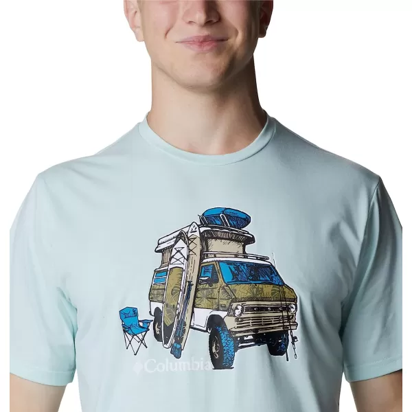 imageColumbia Mens Sun Trek Short Sleeve Graphic TeeIcy MornH2o Fanatic Graphic