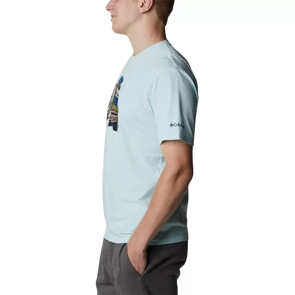 imageColumbia Mens Sun Trek Short Sleeve Graphic TeeIcy MornH2o Fanatic Graphic