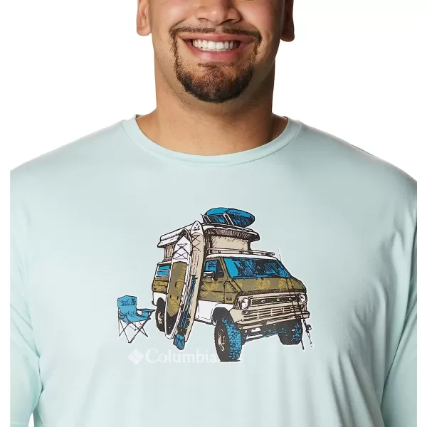imageColumbia Mens Sun Trek Short Sleeve Graphic TeeIcy MornH2o Fanatic Graphic