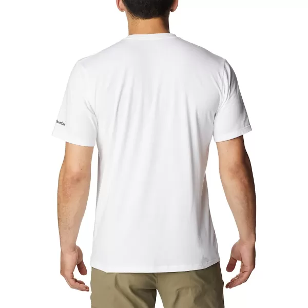 imageColumbia Mens Sun Trek Short Sleeve Graphic TeeWhiteAll for Outdoor Pride Graphic