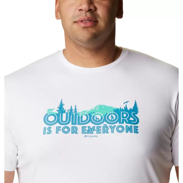 imageColumbia Mens Sun Trek Short Sleeve Graphic TeeWhiteAll for Outdoors Graphic