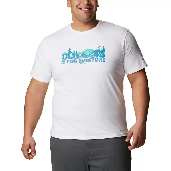 imageColumbia Mens Sun Trek Short Sleeve Graphic TeeWhiteAll for Outdoors Graphic