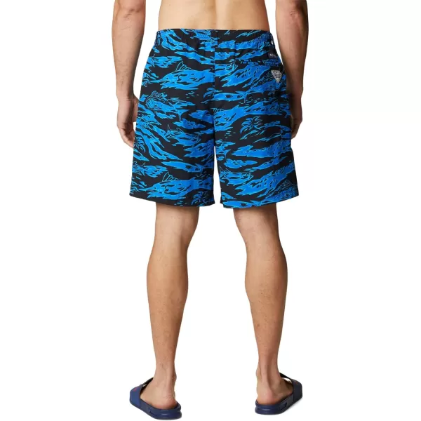 imageColumbia Mens Super Backcast Water ShortBlack Rough Waves Print
