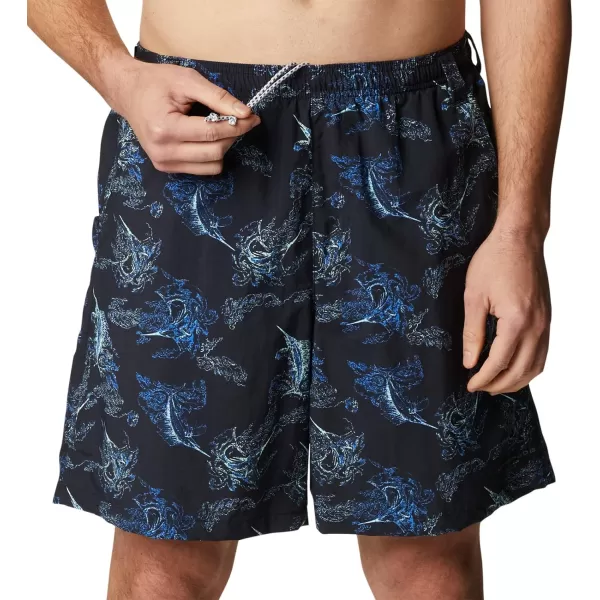 imageColumbia Mens Super Backcast Water ShortBlack Sails Away Print