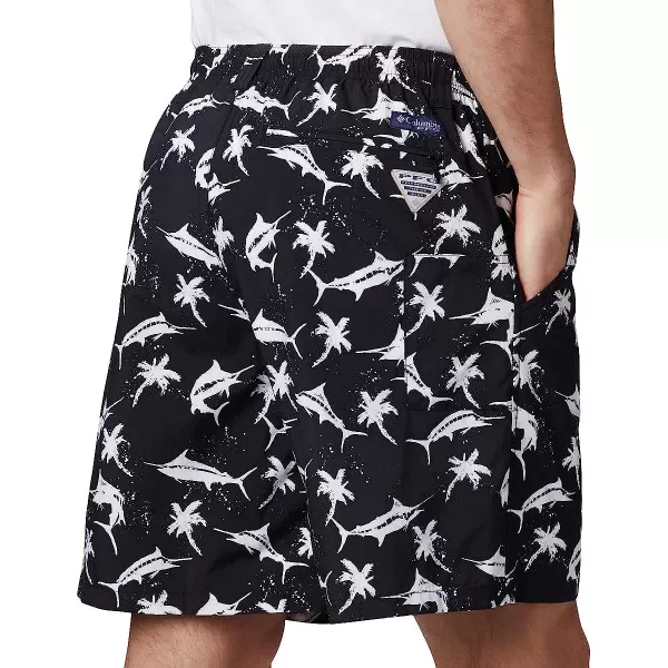 imageColumbia Mens Super Backcast Water ShortBlack Watery Fish Print
