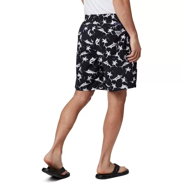 imageColumbia Mens Super Backcast Water ShortBlack Watery Fish Print