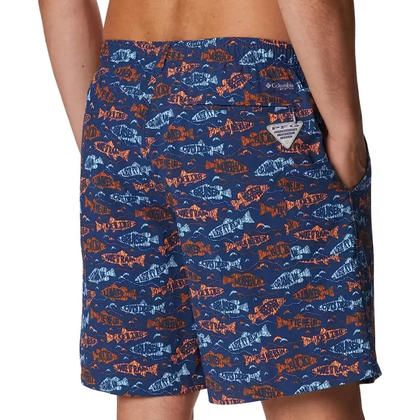 imageColumbia Mens Super Backcast Water ShortCarbon Fishfinder Print
