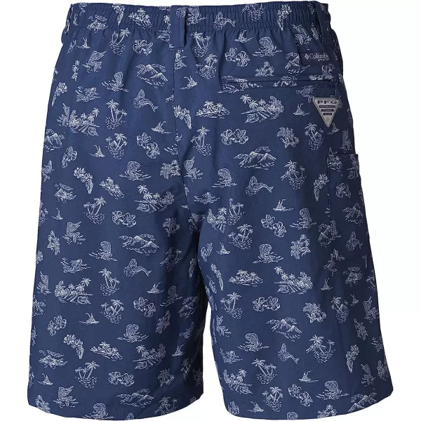 imageColumbia Mens Super Backcast Water ShortCarbon Mermaids N Marlins Print