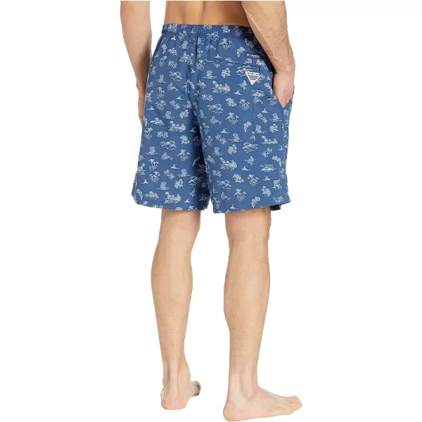 imageColumbia Mens Super Backcast Water ShortCarbon Mermaids N Marlins Print