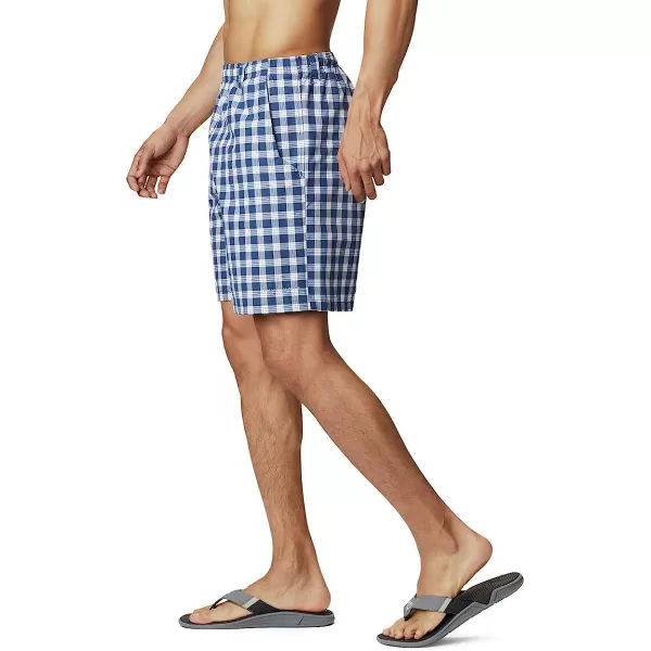 imageColumbia Mens Super Backcast Water ShortCarbon Palaka Plaid