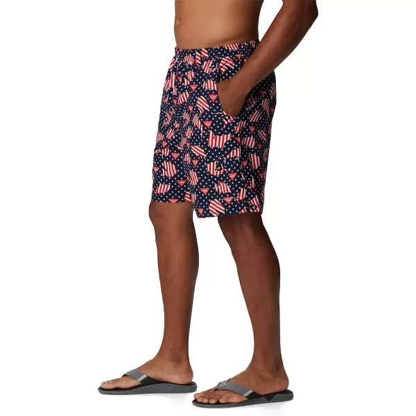 imageColumbia Mens Super Backcast Water ShortCollegiate Navy Pfg Proud