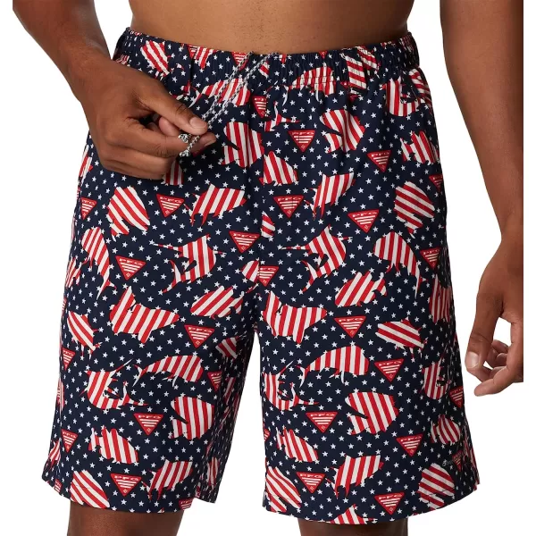 imageColumbia Mens Super Backcast Water ShortCollegiate Navy Pfg Proud