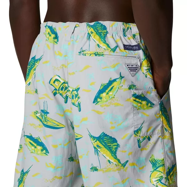 imageColumbia Mens Super Backcast Water ShortCool Grey Reel Dreamz Print