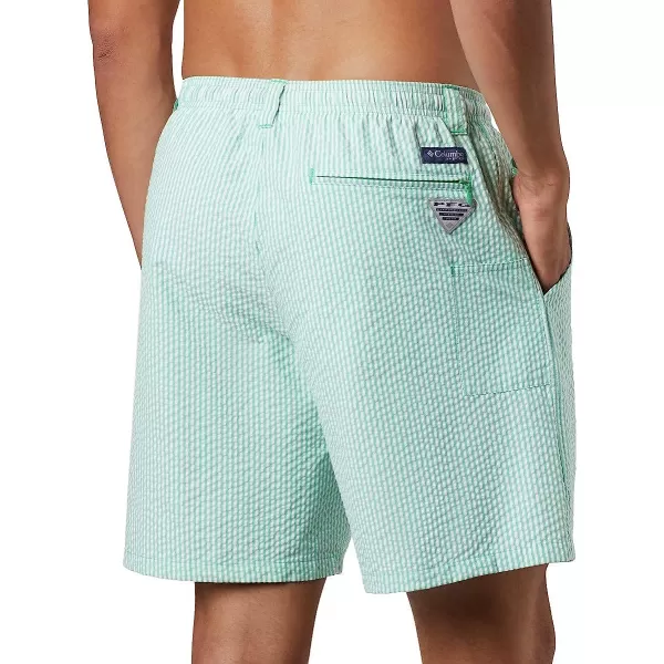 imageColumbia Mens Super Backcast Water ShortDark Lime Seersucker
