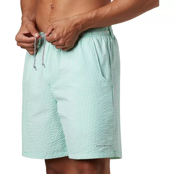 imageColumbia Mens Super Backcast Water ShortDark Lime Seersucker