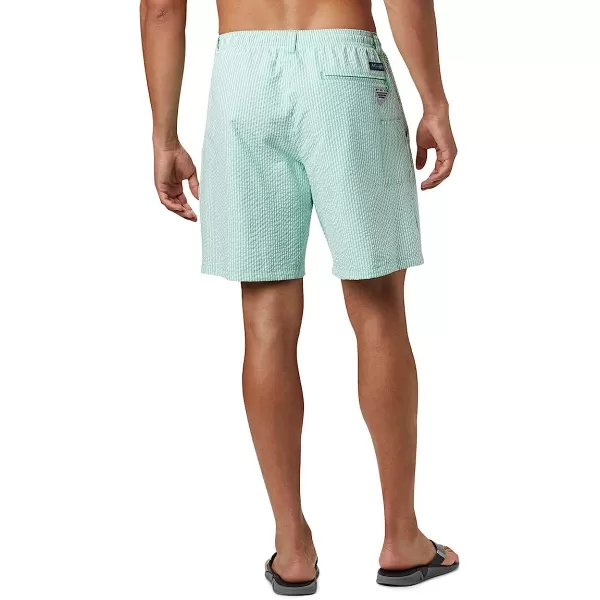 imageColumbia Mens Super Backcast Water ShortDark Lime Seersucker
