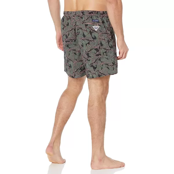 imageColumbia Mens Super Backcast Water ShortSorbet Fish Wave Print