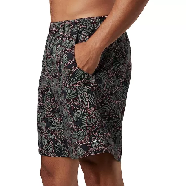imageColumbia Mens Super Backcast Water ShortSorbet Fish Wave Print