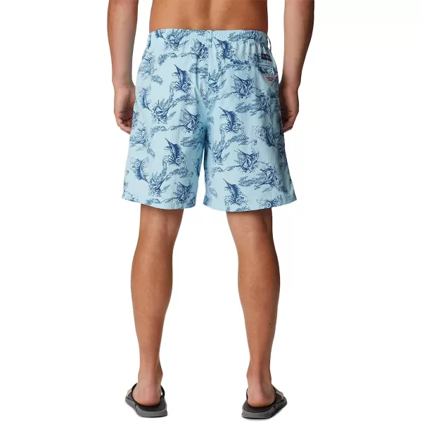 imageColumbia Mens Super Backcast Water ShortSpring Blue Sails Away Print