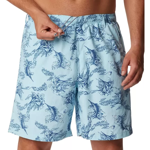 imageColumbia Mens Super Backcast Water ShortSpring Blue Sails Away Print