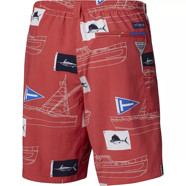 imageColumbia Mens Super Backcast Water ShortSunset Red Boat Flags Print