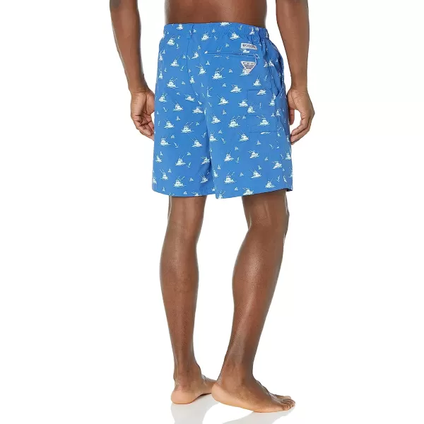 imageColumbia Mens Super Backcast Water ShortVivid Blue Deep Sea Departure