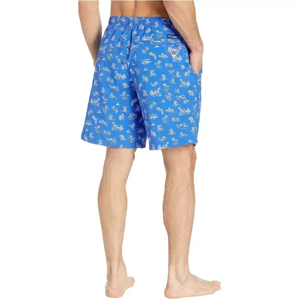 imageColumbia Mens Super Backcast Water ShortVivid Blue Mermaids N Marlins Print