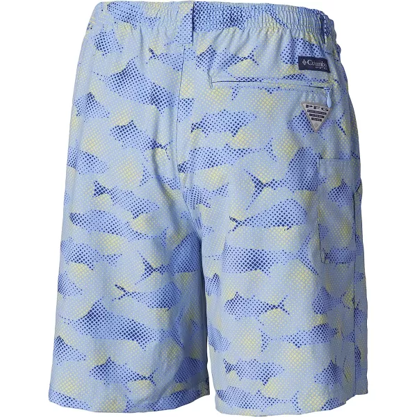 imageColumbia Mens Super Backcast Water ShortWhite Cap Multi Fish Print