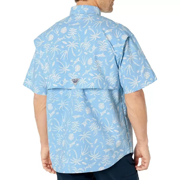 imageColumbia Mens Super Bahama Short Sleeve ShirtAgate Blue Reel Shores