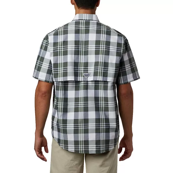 imageColumbia Mens Super Bahama Short Sleeve ShirtBlack Multi Plaid