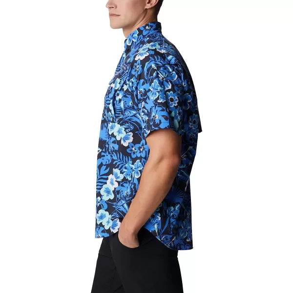 imageColumbia Mens Super Bahama Short Sleeve ShirtBlue Macaw Marlin Tropic Print