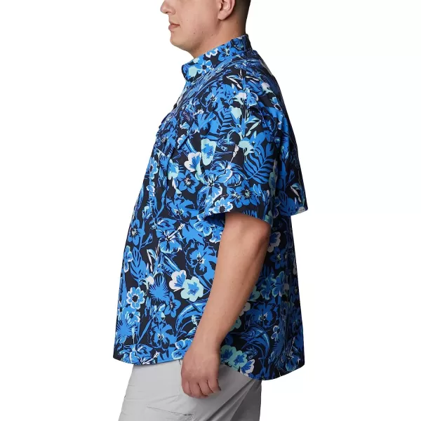 imageColumbia Mens Super Bahama Short Sleeve ShirtBlue Macaw Marlin Tropic Print