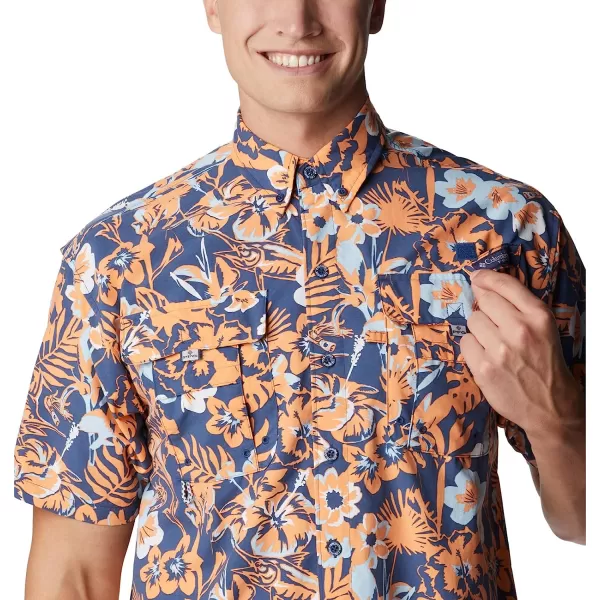imageColumbia Mens Super Bahama Short Sleeve ShirtCarbon Marlin Tropic Print