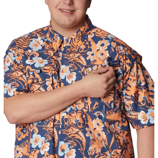 imageColumbia Mens Super Bahama Short Sleeve ShirtCarbon Marlin Tropic Print