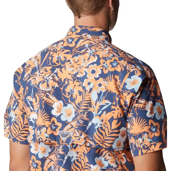 imageColumbia Mens Super Bahama Short Sleeve ShirtCarbon Marlin Tropic Print