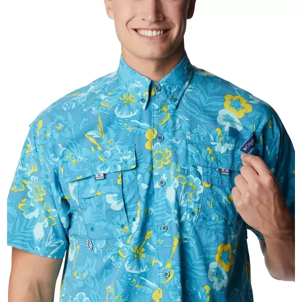 imageColumbia Mens Super Bahama Short Sleeve ShirtDeep Marine Marlin Tropic Print