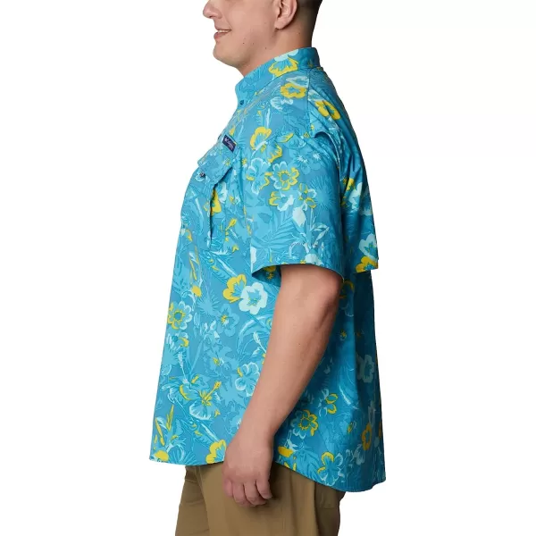 imageColumbia Mens Super Bahama Short Sleeve ShirtDeep Marine Marlin Tropic Print