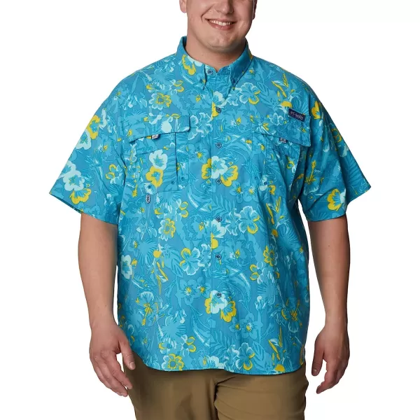 imageColumbia Mens Super Bahama Short Sleeve ShirtDeep Marine Marlin Tropic Print