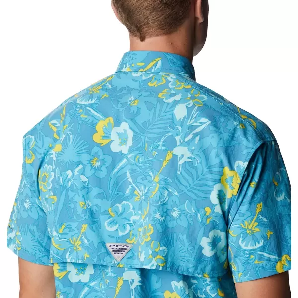 imageColumbia Mens Super Bahama Short Sleeve ShirtDeep Marine Marlin Tropic Print