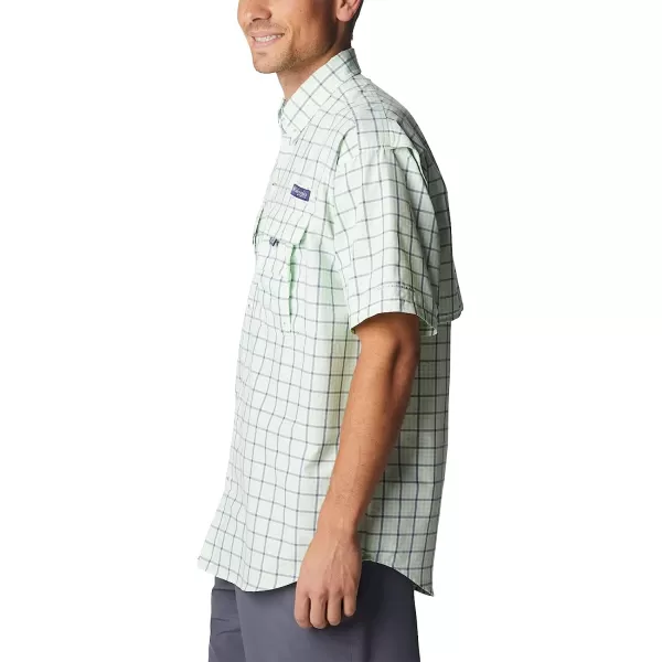 imageColumbia Mens Super Bahama Short Sleeve ShirtKey West Gingham Grid
