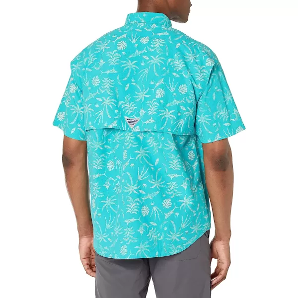 imageColumbia Mens Super Bahama Short Sleeve ShirtOcean Teal Reel Shores