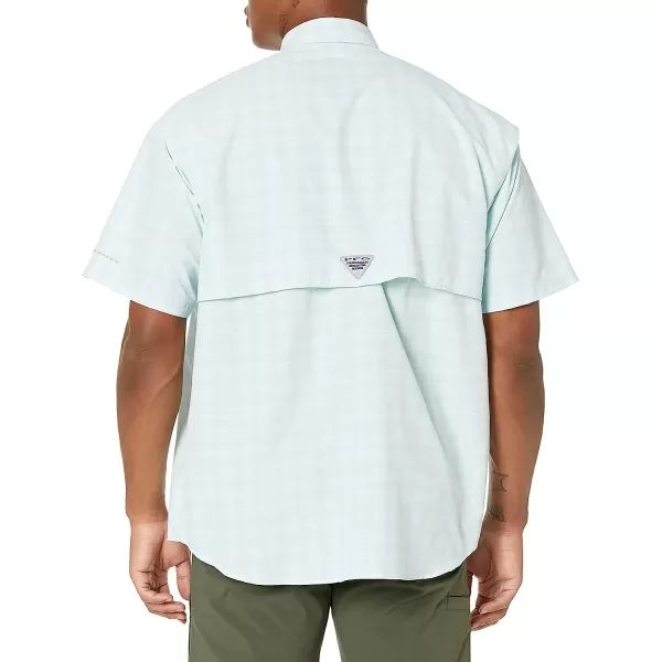 imageColumbia Mens Super Bahama Short Sleeve ShirtSpring Blue Spectrum Plaid