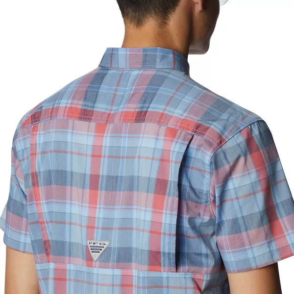 imageColumbia Mens Super Bonefish Short Sleeve ShirtAgate Blue Multi Madras