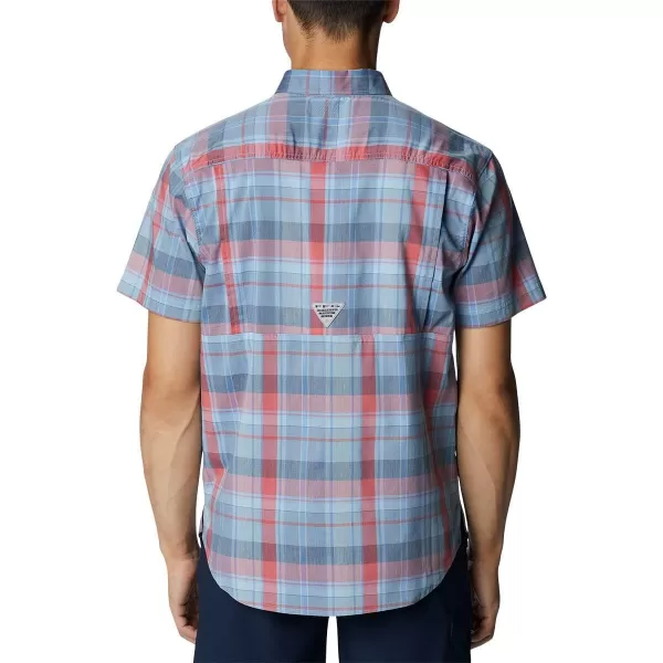 imageColumbia Mens Super Bonefish Short Sleeve ShirtAgate Blue Multi Madras